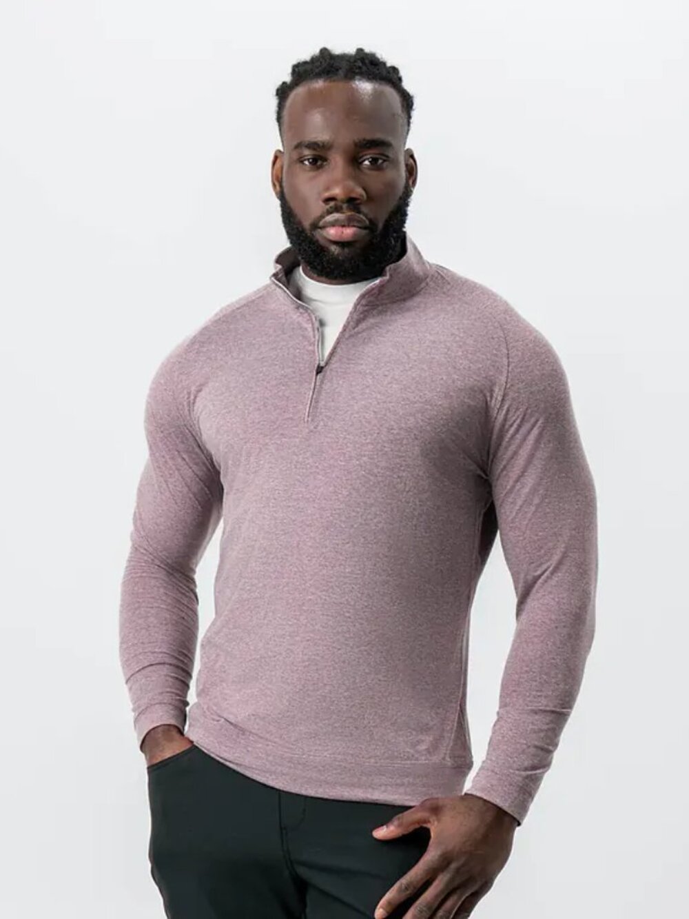 State And Liberty Pullover Mens XS Heather Tech Quarter Zip Athletic Performance